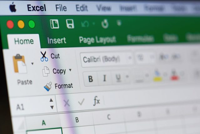 Excel screen Excel screen