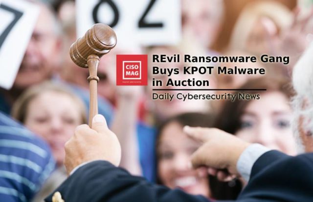 KPOT Malware Auction KPOT Malware auctioned to REvil Ransomware gang, REvil ransomware, KPOT malware, ransomware